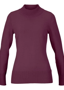 Pull basique à col montant