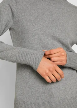 Pull basique à col montant