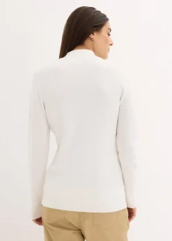 Pull basique à col montant