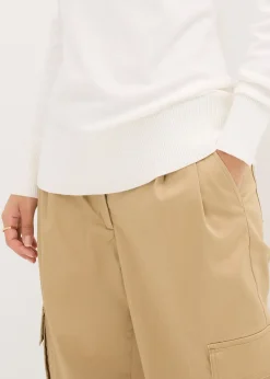 Pull basique à col montant