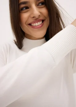 Pull basique à col montant