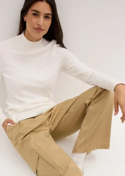 Pull basique à col montant