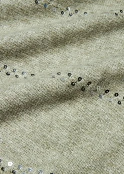 Pull boxy à sequins