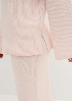 Pull boxy en maille côtelée