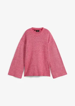 Pull boxy en maille côtelée