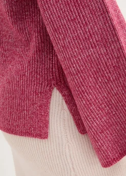 Pull boxy en maille côtelée