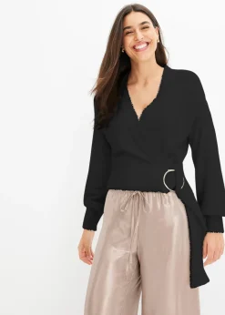 Pull cache-cœur avec accessoire