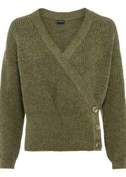 Pull cache-cœur oversize