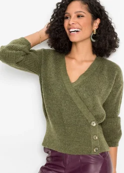 Pull cache-cœur oversize