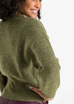 Pull cache-cœur oversize