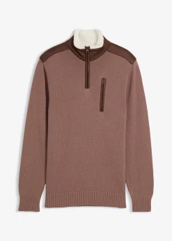 Pull camionneur à empiècement tissé