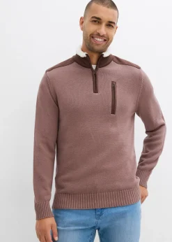 Pull camionneur à empiècement tissé