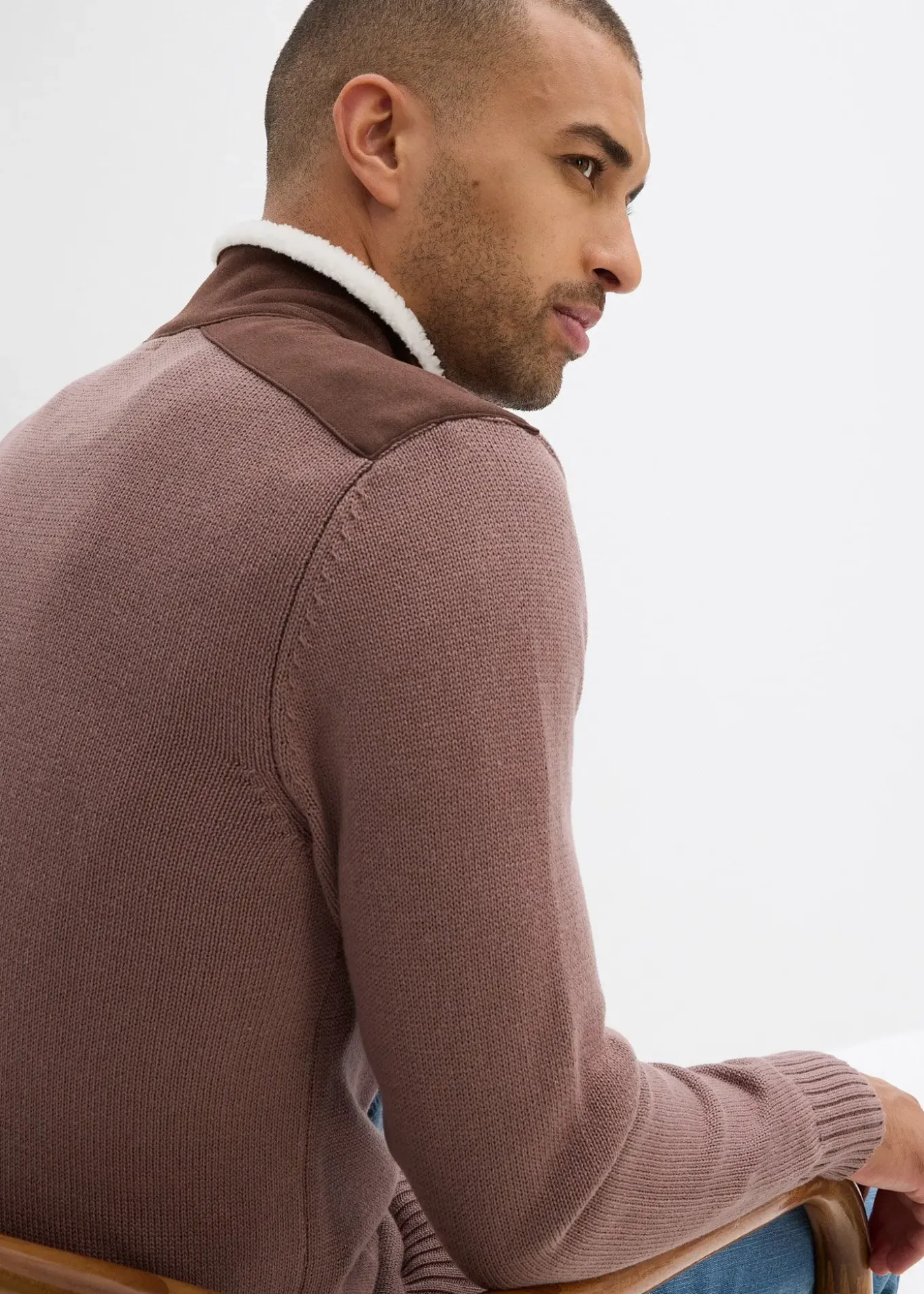 Pull camionneur à empiècement tissé