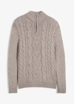 Pull camionneur à motif torsadé