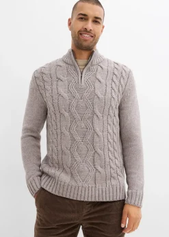 Pull camionneur à motif torsadé