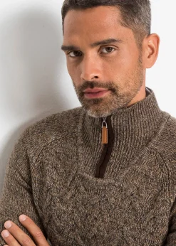 Pull camionneur à torsades