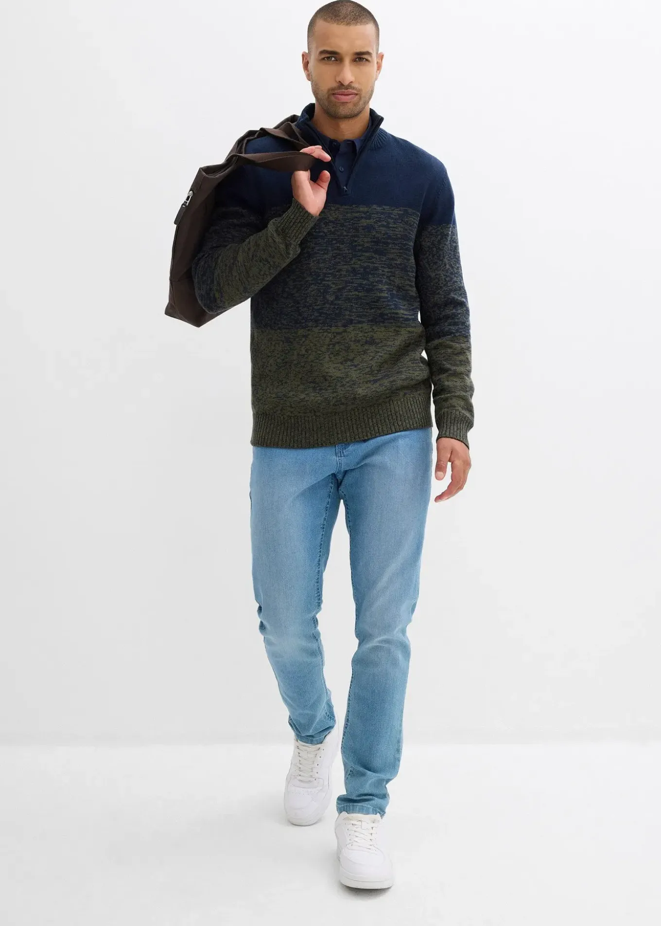 Pull camionneur doux en coton mélangé