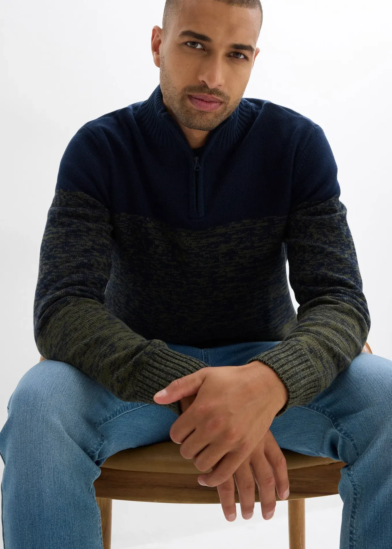 Pull camionneur doux en coton mélangé