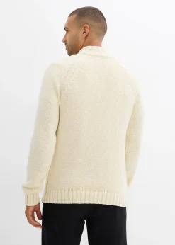 Pull camionneur doux en grosse maille à motif torsadé