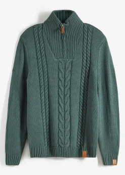 Pull camionneur en grosse maille torsadée