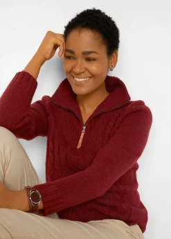 Pull camionneur en maille torsadée