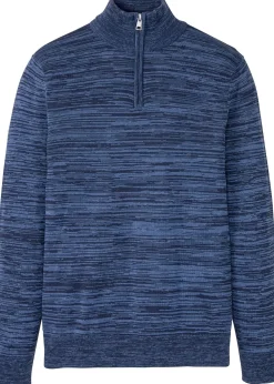 Pull camionneur en maille chinée