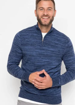 Pull camionneur en maille chinée