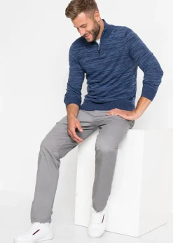 Pull camionneur en maille chinée