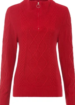 Pull camionneur en maille torsadée