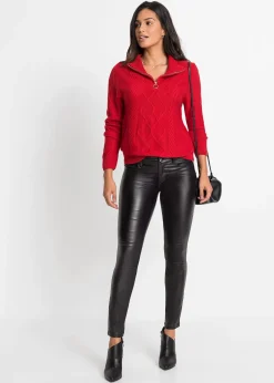 Pull camionneur en maille torsadée