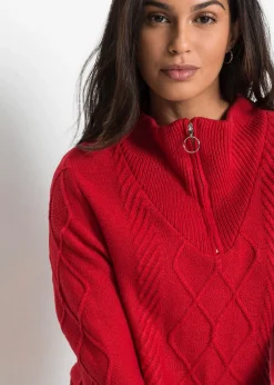 Pull camionneur en maille torsadée