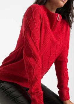 Pull camionneur en maille torsadée