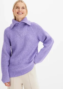 Pull camionneur en maille côtelée