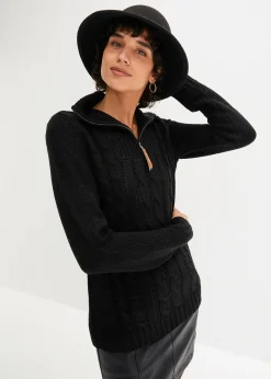 Pull camionneur en maille torsadée