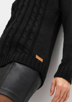 Pull camionneur en maille torsadée