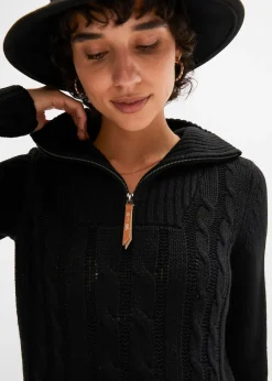 Pull camionneur en maille torsadée