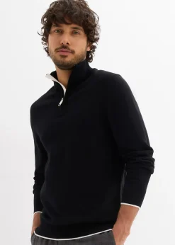 Pull camionneur élégant en coton mélangé