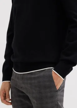 Pull camionneur élégant en coton mélangé