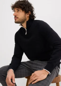 Pull camionneur élégant en coton mélangé