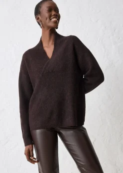 Pull chaud en alpaga mélangé