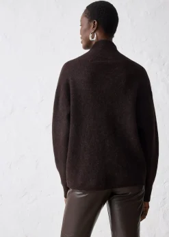 Pull chaud en alpaga mélangé