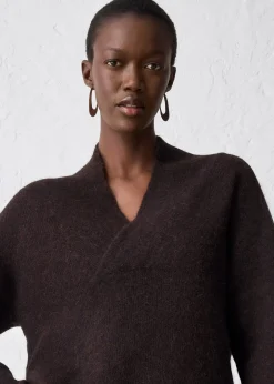 Pull chaud en alpaga mélangé