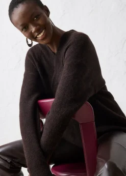 Pull chaud en alpaga mélangé