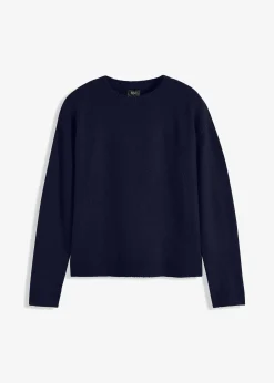 Pull col rond à épaules descendues