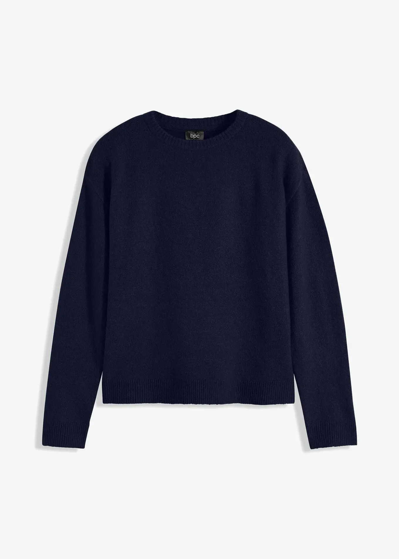 Pull col rond à épaules descendues