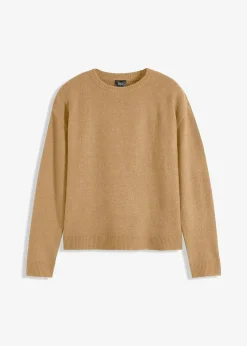 Pull col rond à épaules descendues