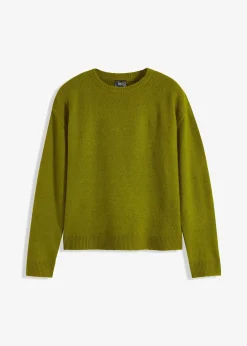 Pull col rond à épaules descendues