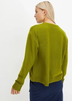 Pull col rond à épaules descendues