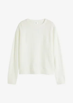 Pull col rond à épaules descendues