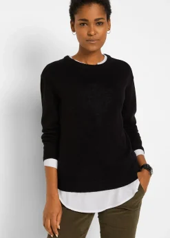 Pull col rond en maille